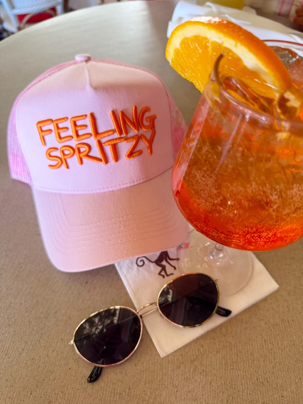 Kenz Kustomz Feeling Spritzy - Pink Vintage Trucker Hat